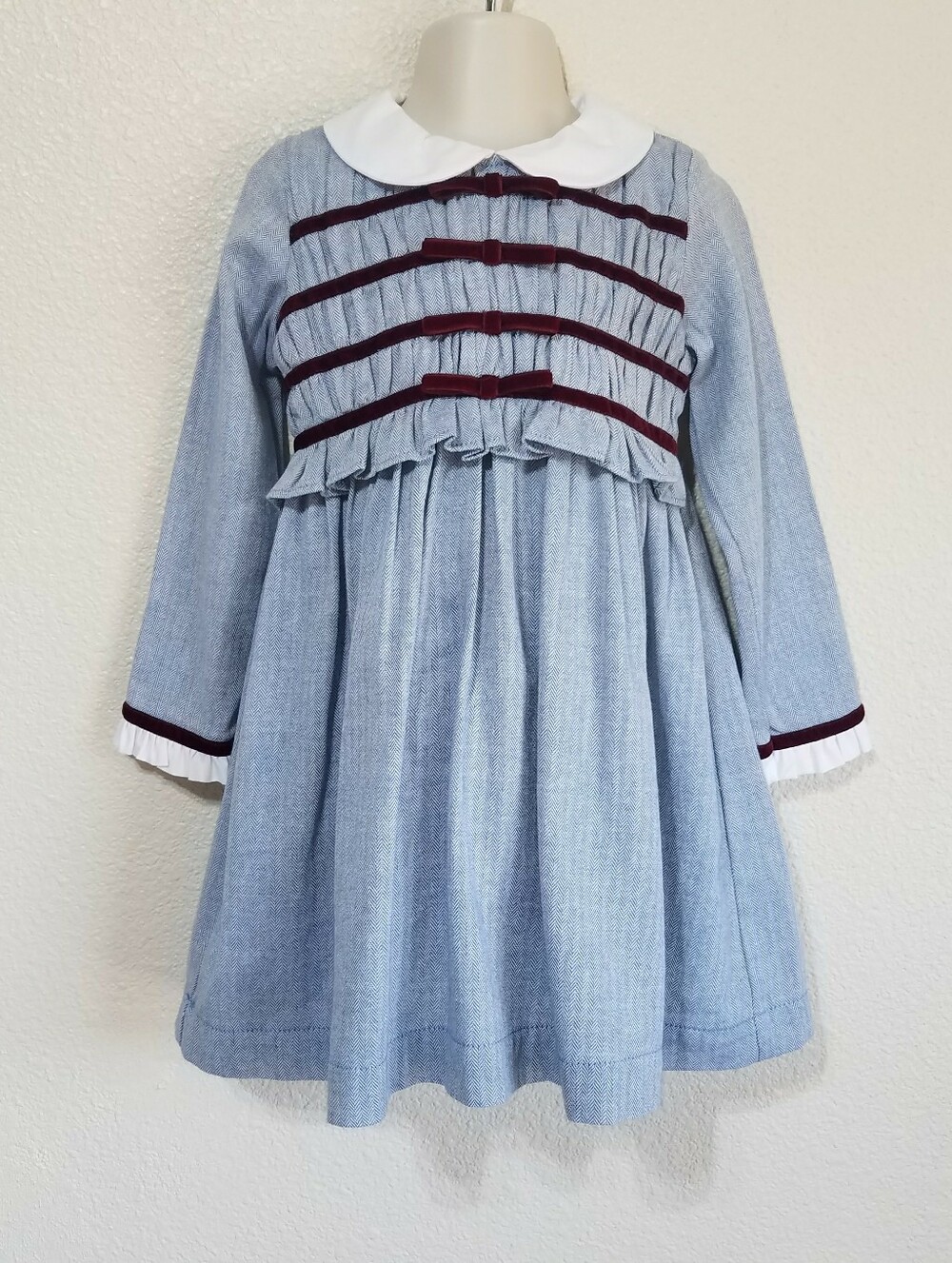 La Coqueta Garcia Ruched Cotton Girl's Dress